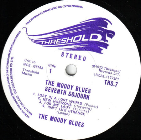 The Moody Blues : Seventh Sojourn (LP, Album, Lab)