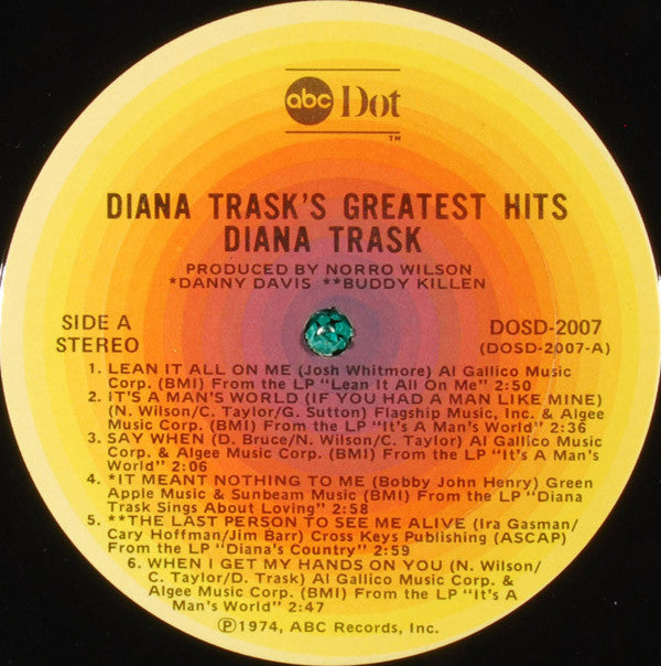 Diana Trask : Diana Trask's Greatest Hits (LP, Comp)
