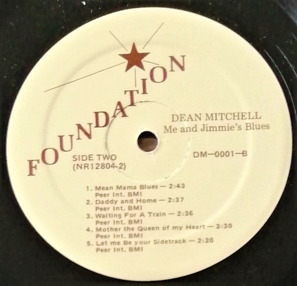 Dean Mitchell : Me And Jimmie's Blues (LP, Album)