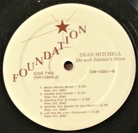 Dean Mitchell : Me And Jimmie's Blues (LP, Album)