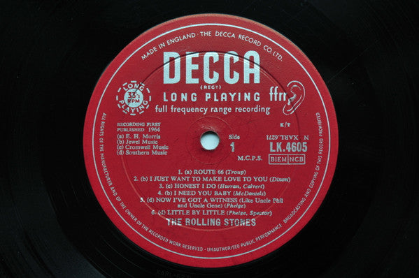 The Rolling Stones : The Rolling Stones (LP, Album, Mono, B1V)