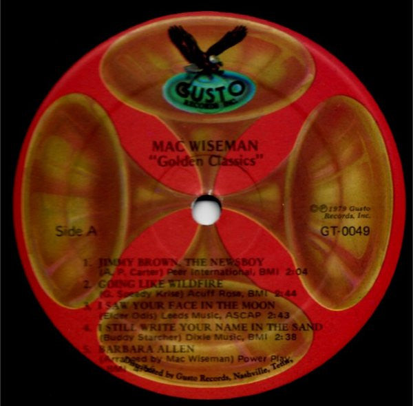 Mac Wiseman : Golden Classics (LP, Album)
