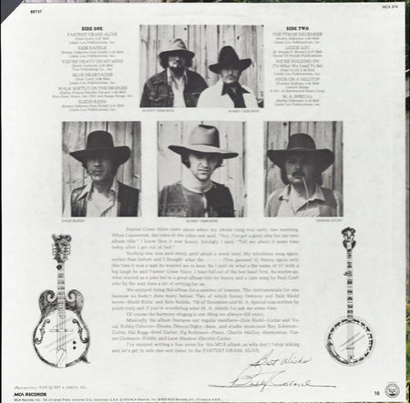 The Osborne Brothers : Fastest Grass Alive (LP, Album, Club)