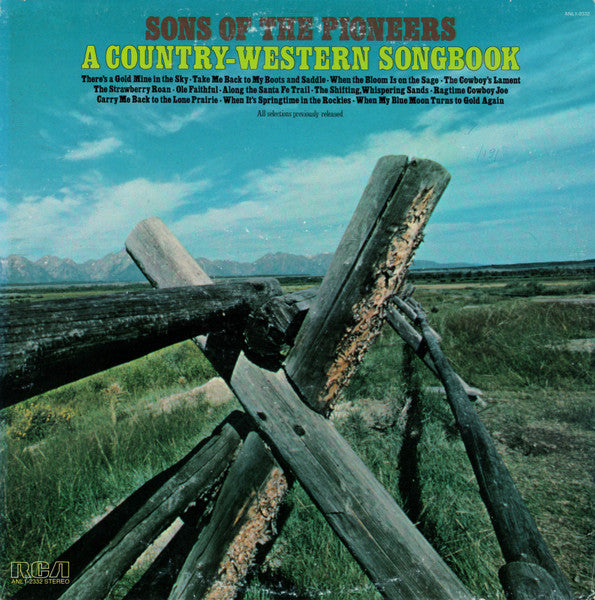 The Sons Of The Pioneers : A Country-Western Songbook (LP, Comp, RE)