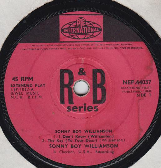 Sonny Boy Williamson (2) : Sonny Boy Williamson (7", EP, RE)