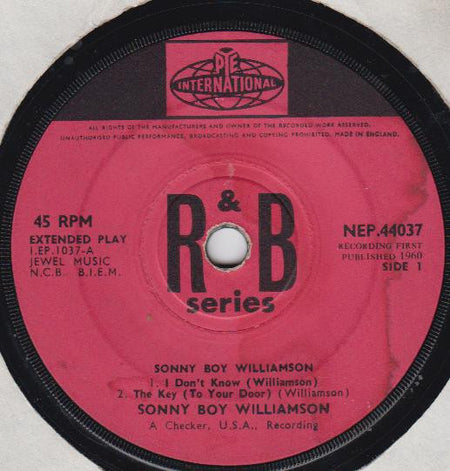 Sonny Boy Williamson (2) : Sonny Boy Williamson (7", EP, RE)