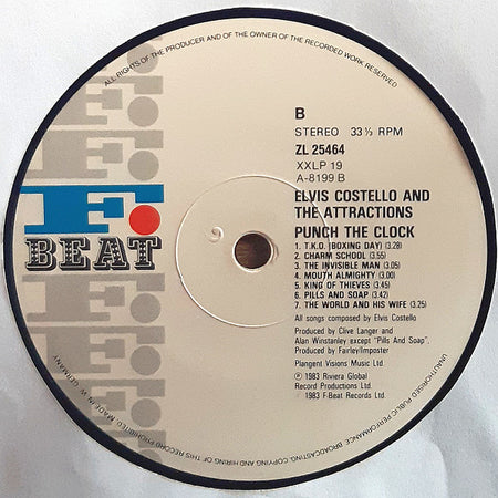 Elvis Costello And The Attractions* : Punch The Clock (LP, Album)