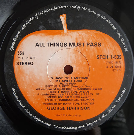 George Harrison : All Things Must Pass (3xLP, Album + Box)