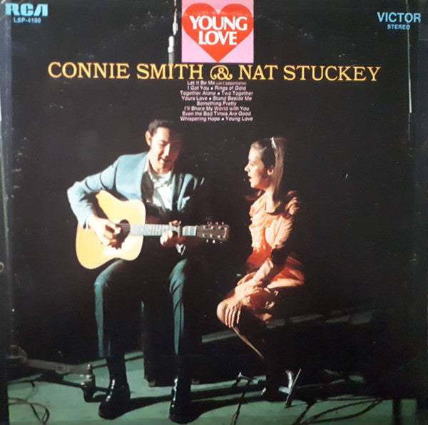 Connie Smith And Nat Stuckey : Young Love (LP, Album, Ind)