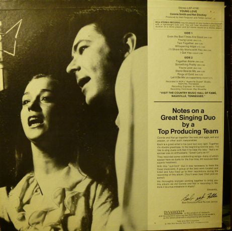 Connie Smith And Nat Stuckey : Young Love (LP, Album, Ind)
