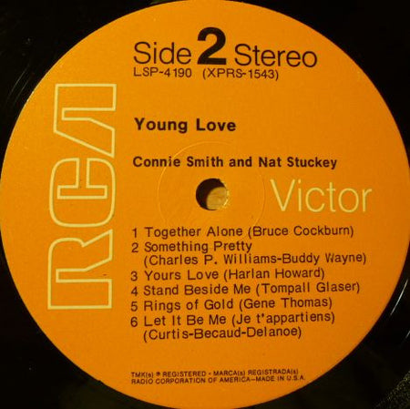 Connie Smith And Nat Stuckey : Young Love (LP, Album, Ind)