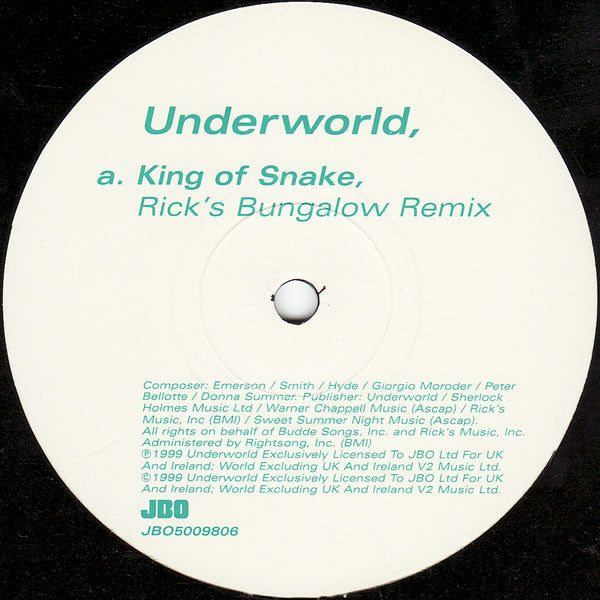 Underworld : King Of Snake (12", Single)
