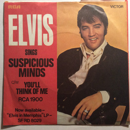 Elvis Presley : Suspicious Minds (7", Single, 4-P)