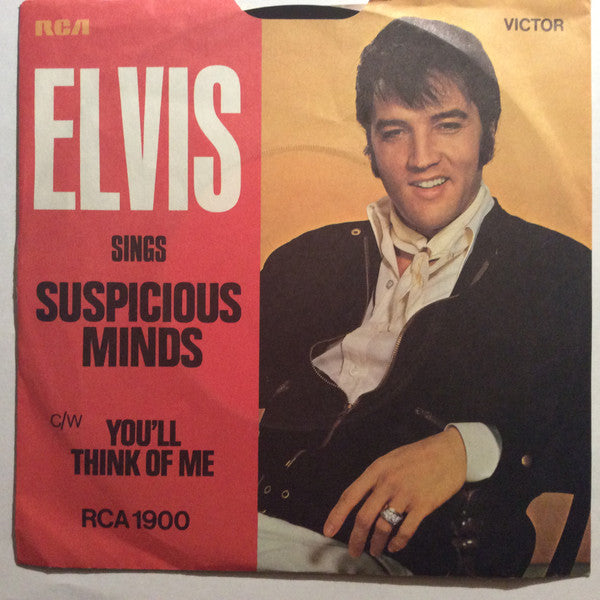 Elvis Presley : Suspicious Minds (7", Single, 4-P)