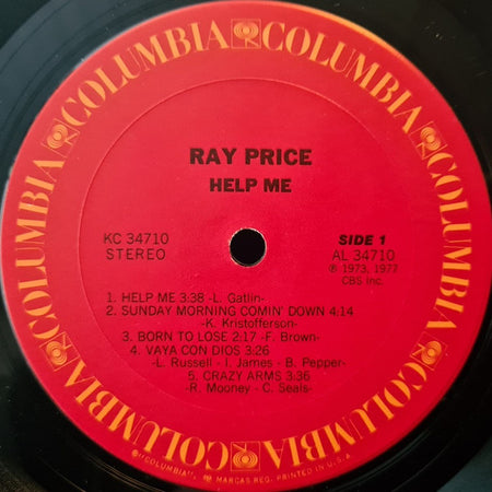 Ray Price : Help Me (LP, Comp)