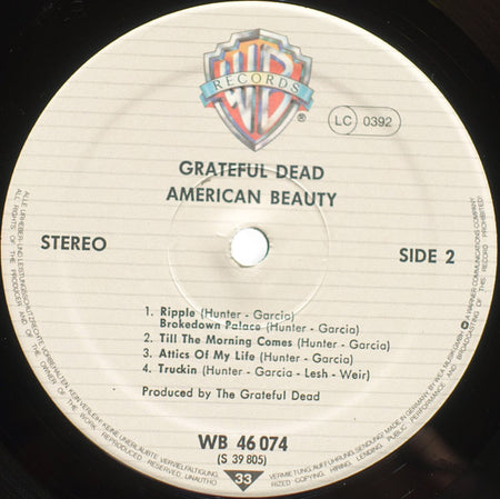 The Grateful Dead : American Beauty (LP, Album, RE)