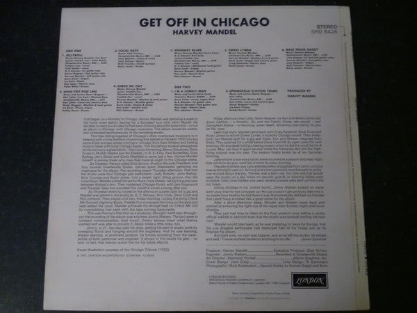 Harvey Mandel : Get Off In Chicago (LP, Album)