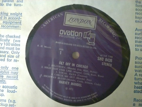 Harvey Mandel : Get Off In Chicago (LP, Album)