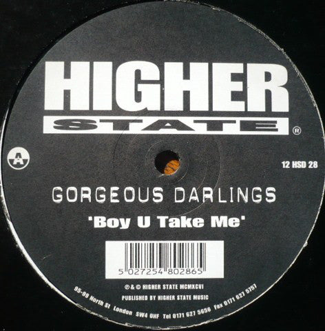Gorgeous Darlings : Boy U Take Me / Alright / Angel (12")