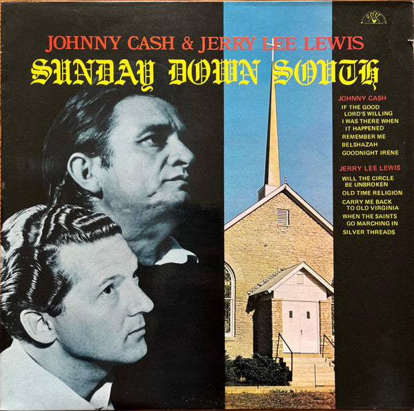 Johnny Cash & Jerry Lee Lewis : Sunday Down South (LP, Comp, RE)