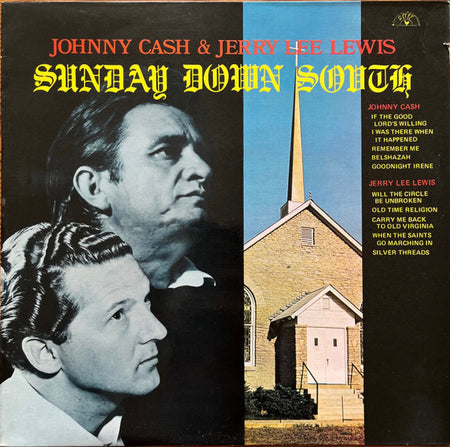 Johnny Cash & Jerry Lee Lewis : Sunday Down South (LP, Comp, RE)