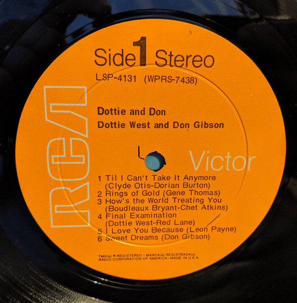 Dottie West And Don Gibson : Dottie & Don (LP, Album)