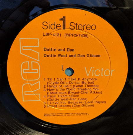 Dottie West And Don Gibson : Dottie & Don (LP, Album)