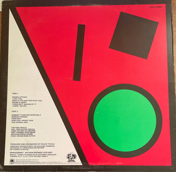 Split Enz : True Colours (LP, Album, Red)
