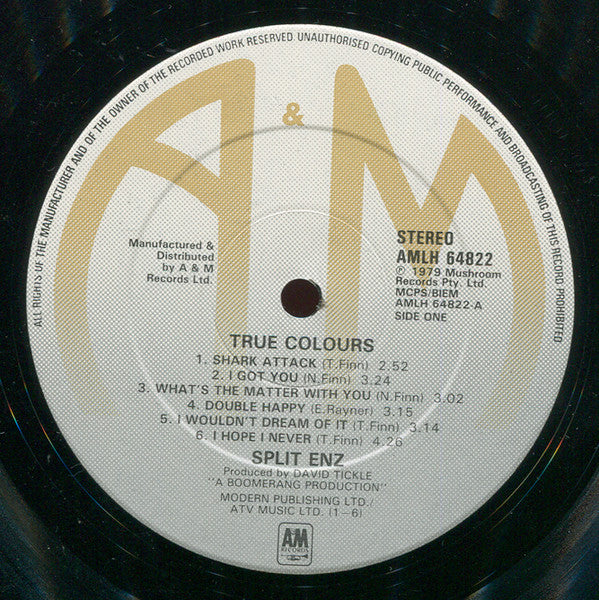 Split Enz : True Colours (LP, Album, Red)