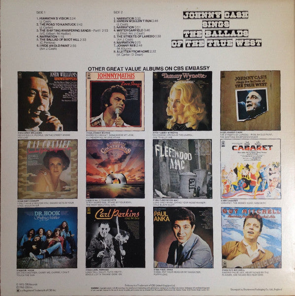 Johnny Cash : Ballads Of The True West (LP, Album, RE)