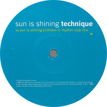 Technique : Sun Is Shining (12")