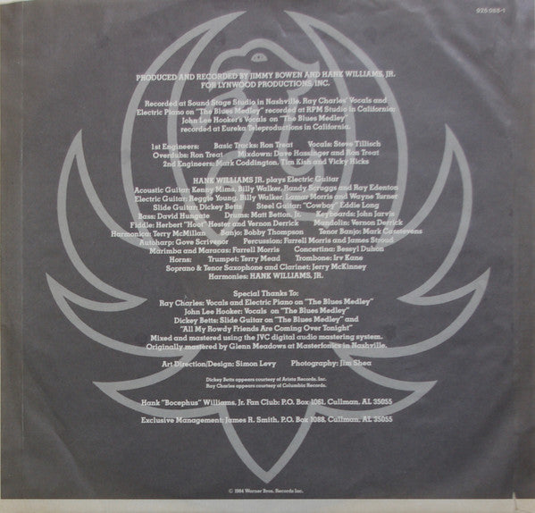 Hank Williams Jr. : Major Moves (LP, Album)