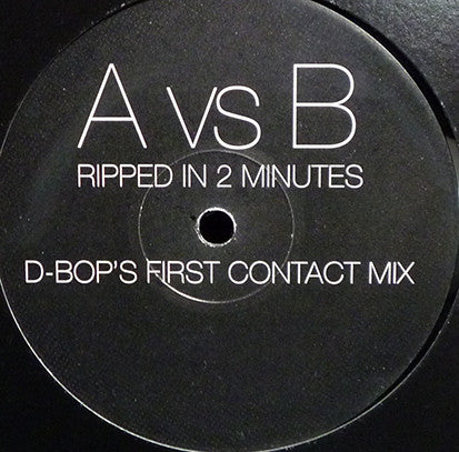 A vs. B : Ripped In 2 Minutes (12", Promo)