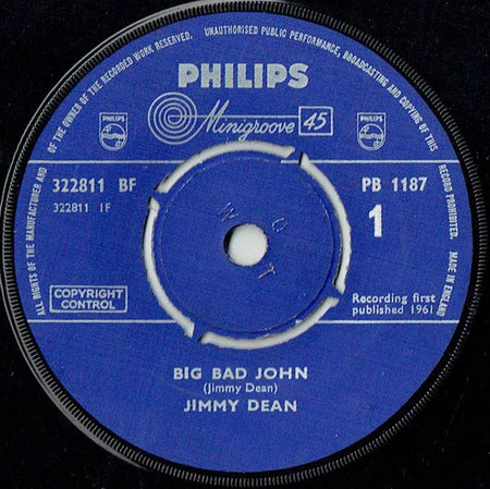 Jimmy Dean : Big Bad John (7", Single, Fou)