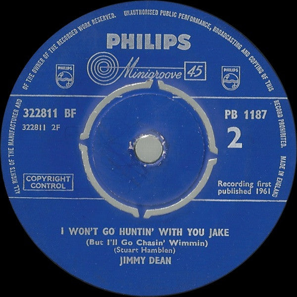 Jimmy Dean : Big Bad John (7", Single, Fou)