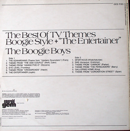 The Boogie Boys (6) : The Best Of Tv Themes Boogie Style Plus The Entertainer (LP)