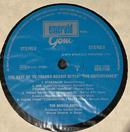 The Boogie Boys (6) : The Best Of Tv Themes Boogie Style Plus The Entertainer (LP)