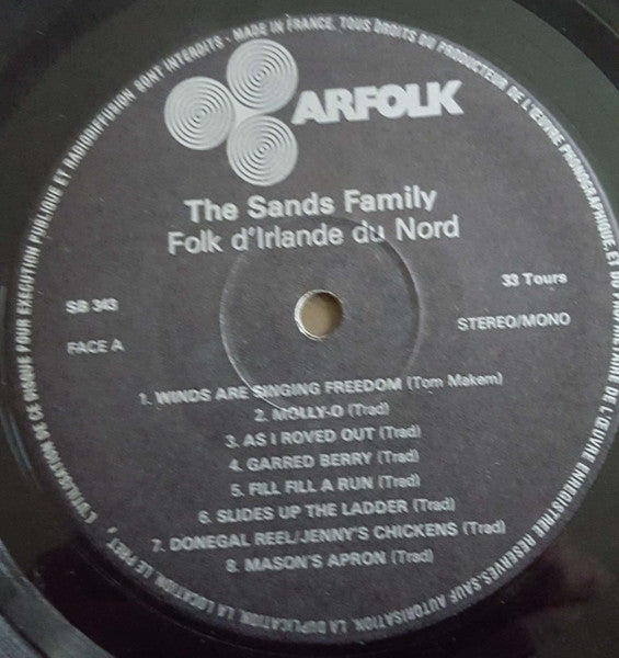 The Sands Family : Folk D'Irlande Du Nord (LP, Album)