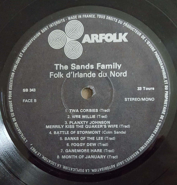 The Sands Family : Folk D'Irlande Du Nord (LP, Album)