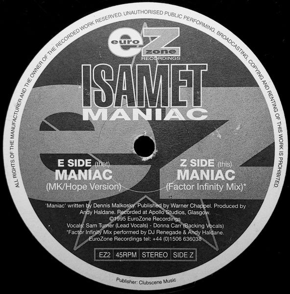 Isamet : Maniac (12")