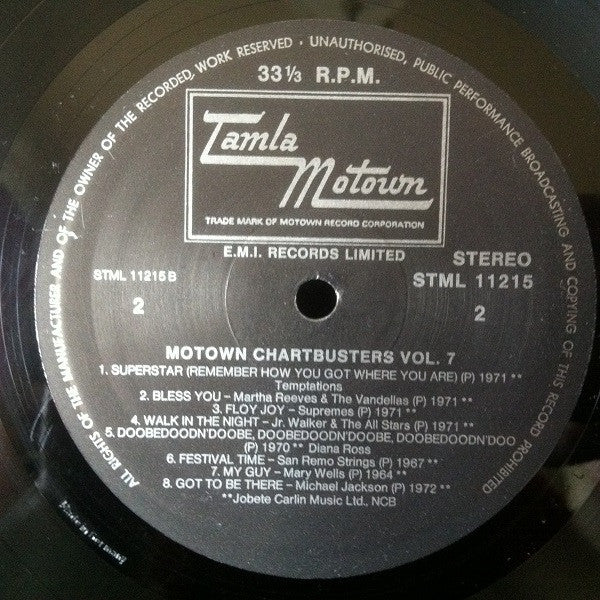 Various : Motown Chartbusters Volume 7 (LP, Album, Comp, Ger)