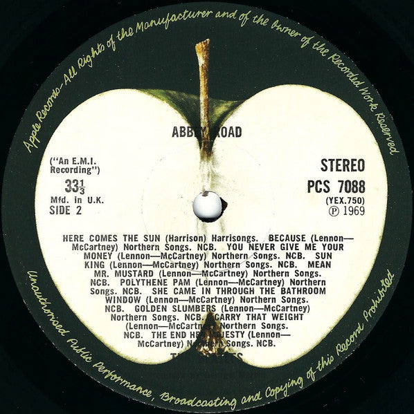The Beatles : Abbey Road (LP, Album, RP, 2nd)