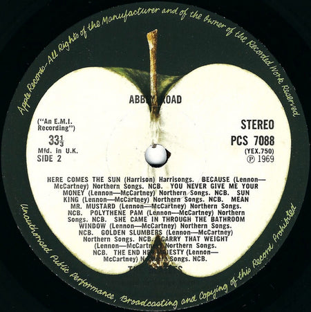 The Beatles : Abbey Road (LP, Album, RP, 2nd)