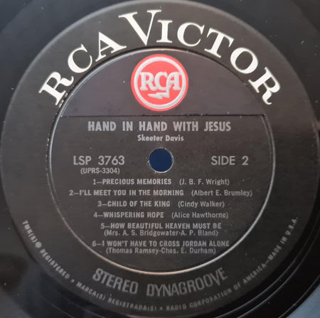 Skeeter Davis : Hand In Hand With Jesus (LP, Album, Roc)