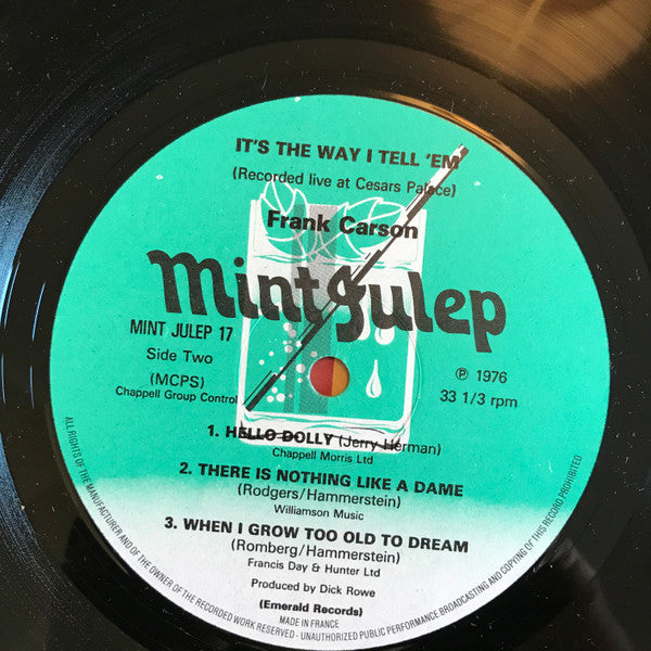 Frank Carson : It's The Way I Tell 'em (LP)