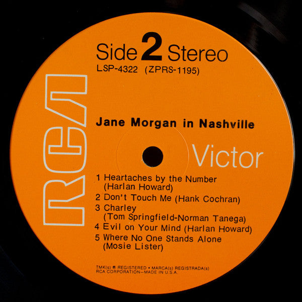 Jane Morgan : Jane Morgan In Nashville (LP, Album, Ind)