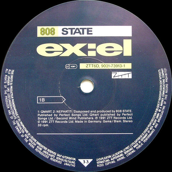808 State : ex:el (2xLP, Album, Ltd)