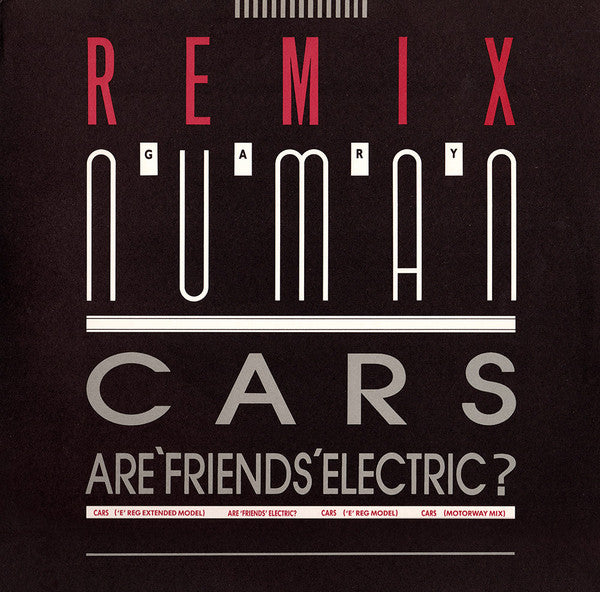 Gary Numan : Cars (E-Reg Model) (12", Single)