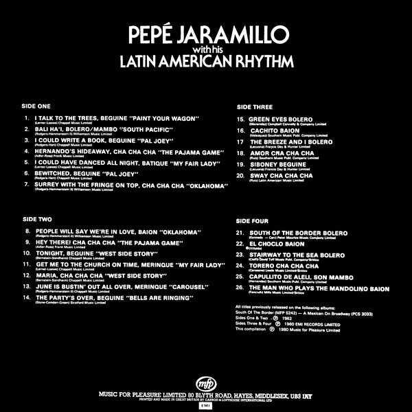 Pepe Jaramillo And His Latin-American Rhythm : Pepe Jaramillo With His Latin American Rhythm (2xLP, Comp)