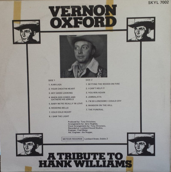 Vernon Oxford : A Tribute To Hank Williams (LP, Album)
